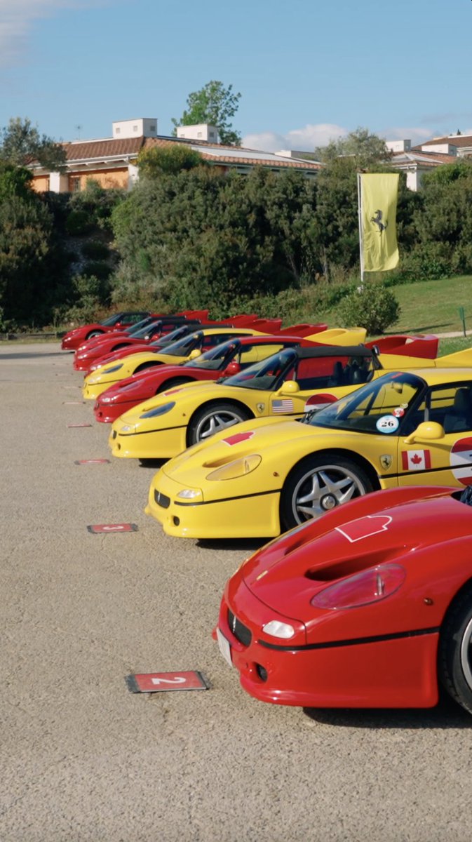 Ready, set, go. The #FerrariF50 squad has hit the road for the #FerrariLegacyTour. #FerrariSupercars #Ferrari