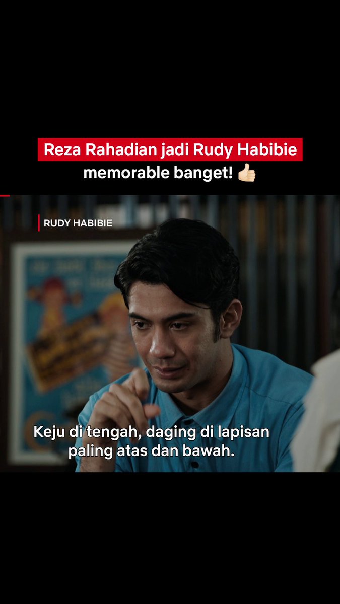 Reza Rahadian jadi Pak Habibie yang lagi flexing skill ngafal 🧠