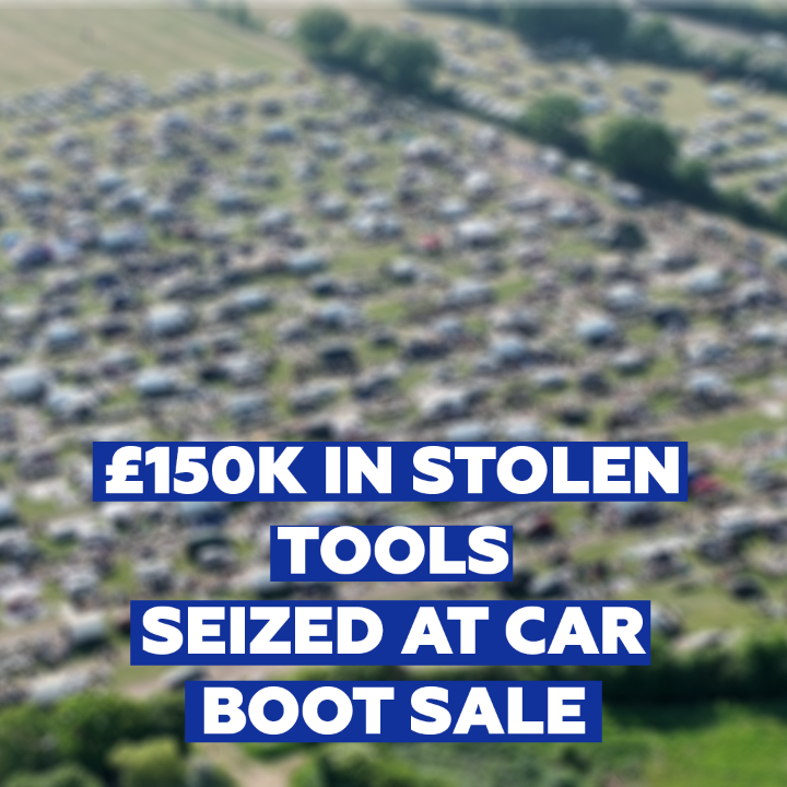 We seized £150k in suspected stolen tools at a Romford boot sale and arrested six people. Read more: