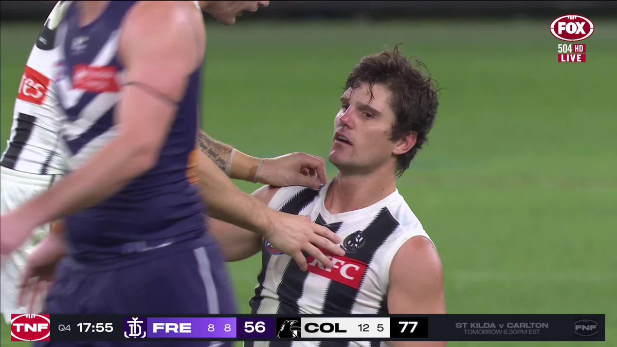 An awful collision sees Lachie Schultz in real trouble, but play continues and the Pies extend their lead. ๐บ Watch #AFLFreoPies LIVE on ch. 504 or stream on Kayo: โ๏ธ BLOG ๐ข MATCH CENTRE