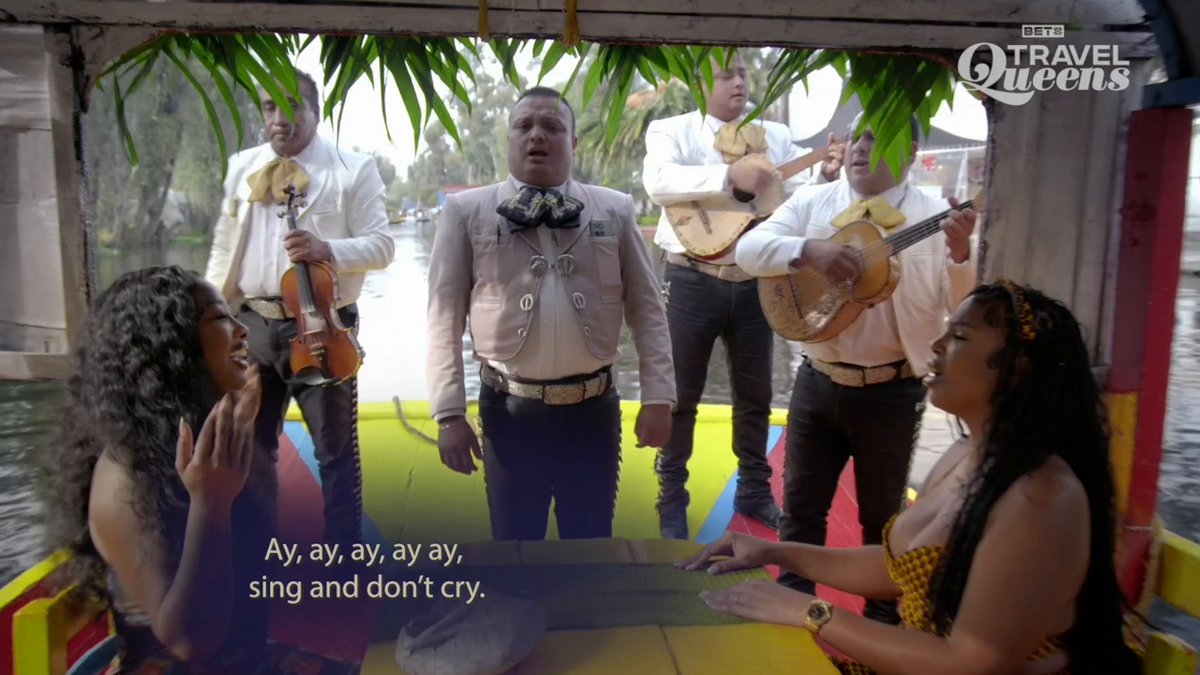Okay Andrea, we see you bilingual queen! Lex P🪬 might not have known the lyrics, but she definitely knew the vibe! 😂🎶🇲🇽 What was your favorite part of their Mexico City adventure? #TravelQueensBET #BETHerTV #BlackGirlTravels