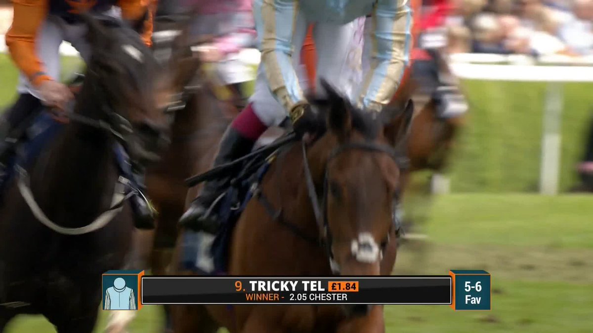TRICKY TEL wins the British Stallion Studs EBF Maiden Stakes 🏆 A double for Hugo Palmer and Oisin Murphy here at Chester 👏 HUGO PALMER AT MANOR HOUSE STABLES | Oisín Murphy