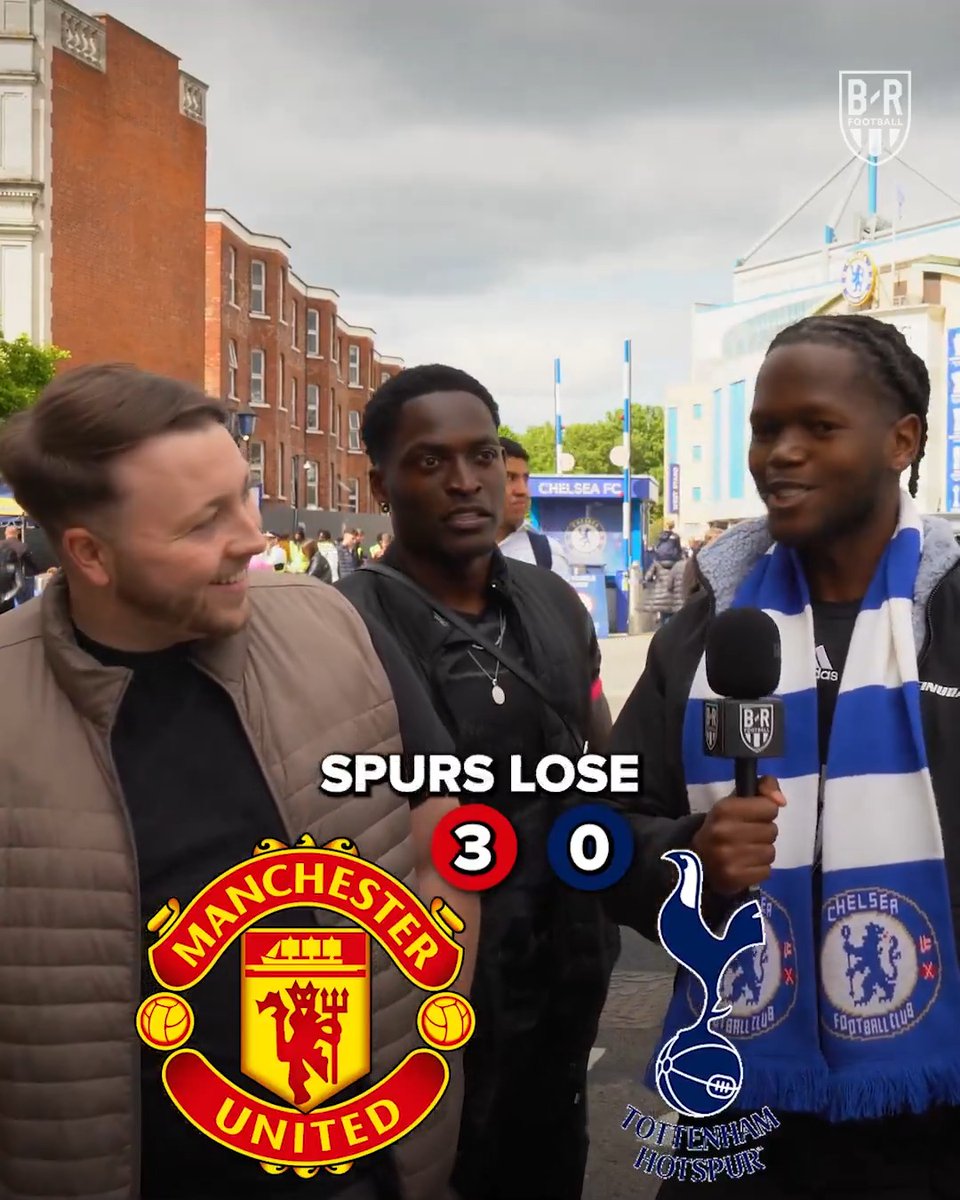 Who would Chelsea fans prefer to win the Europa League—Man Utd or Spurs? 😅 (w/ Miles 🫰🏾🇬🇭)