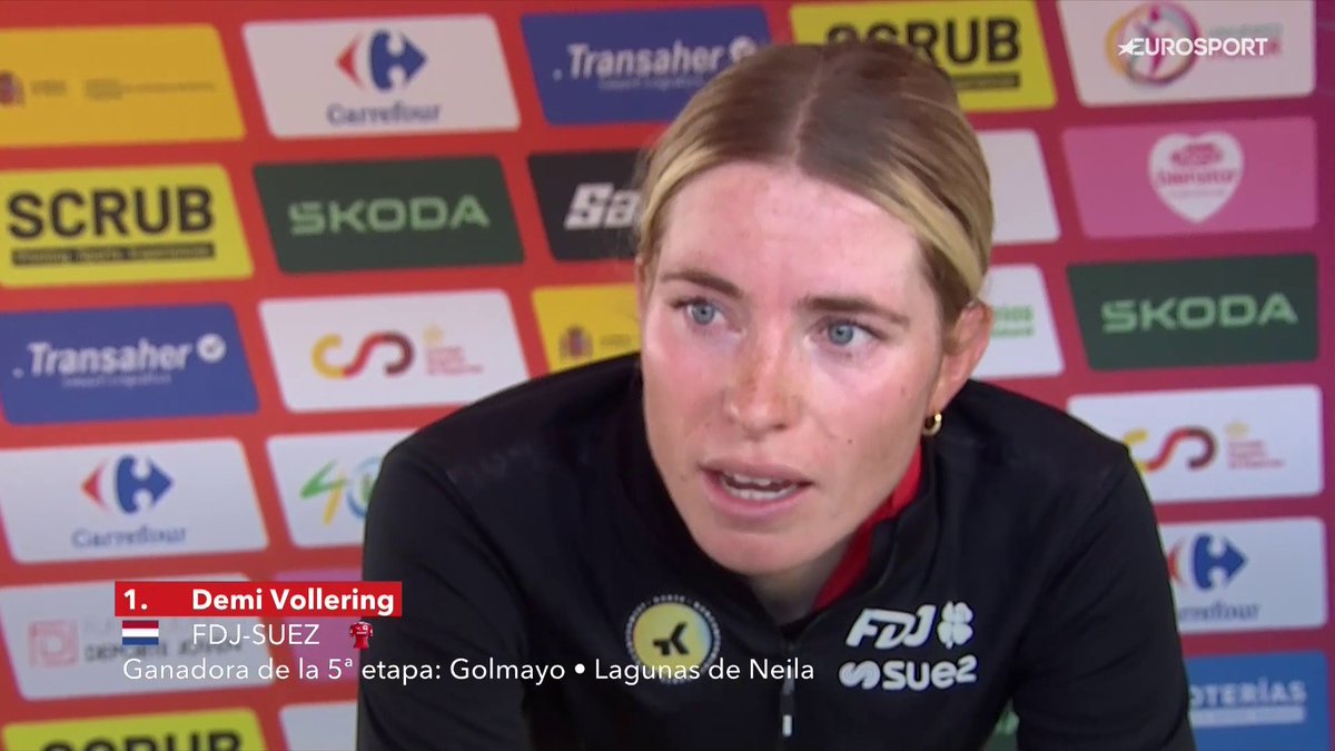 ❤️🩹 Un discurso de líder 🧠 Demi Vollering dedica su victoria en La Vuelta Femenina by Carrefour.es a todos aquellos que están teniendo dificultades con su salud mental #LaCasadelCiclismo