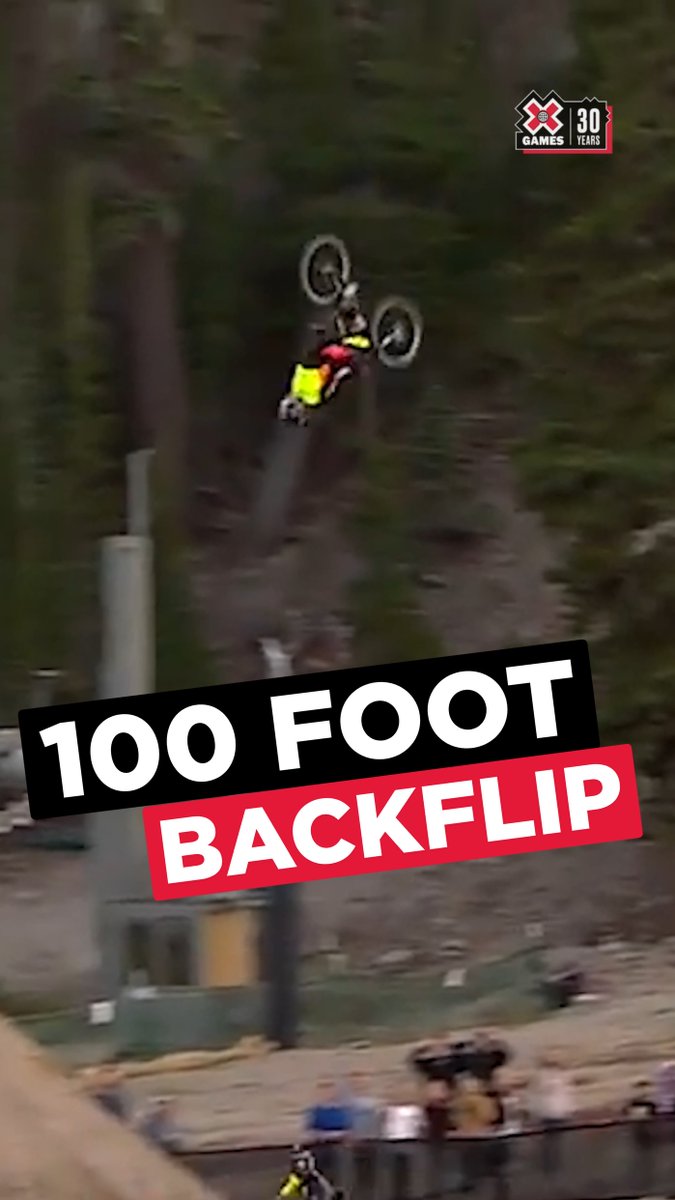 World Record Backflip 🔥 Back in 2014, Cam Zink set a Guinness World Record for longest mountain bike backflip of 100 feet, 3 inches. #MTB #30YearsofXGames