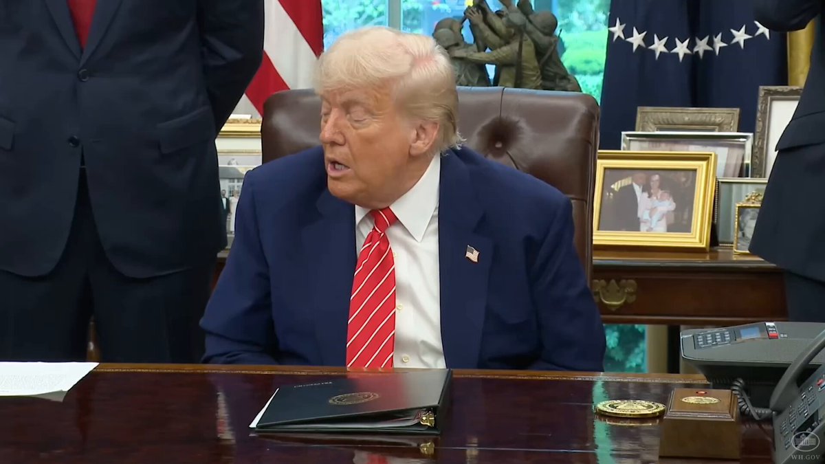 TRUMP: "You know, the last time that happened, I ended up buying a Tesler."