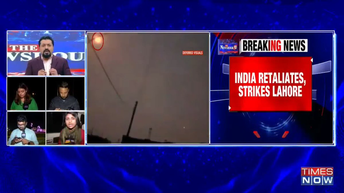 #Breaking | India retaliates, strikes Lahore As per sources, Bharat has launched a drone attack on Lahore. The Defence Minister is constantly monitoring the situation...: Shivani Mishra joins Madhavdas G. with details.