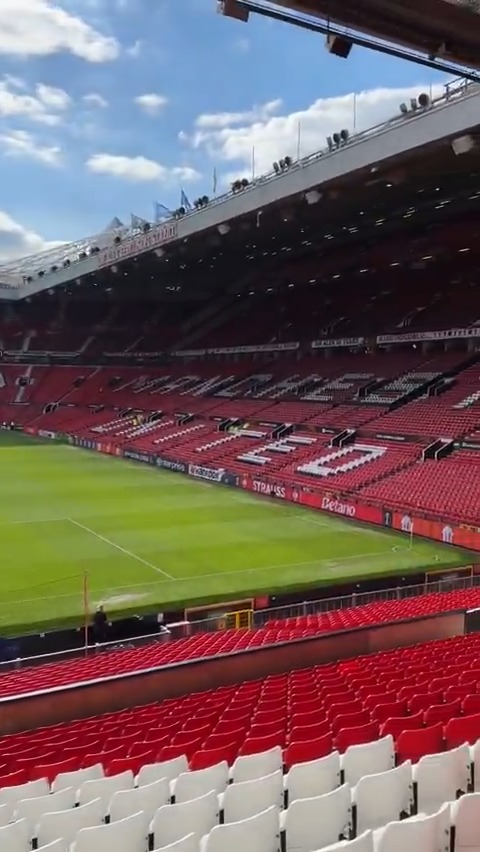 POV: walking up the steps at the Theatre of Dreams 🏟️ Manchester United | #UEL