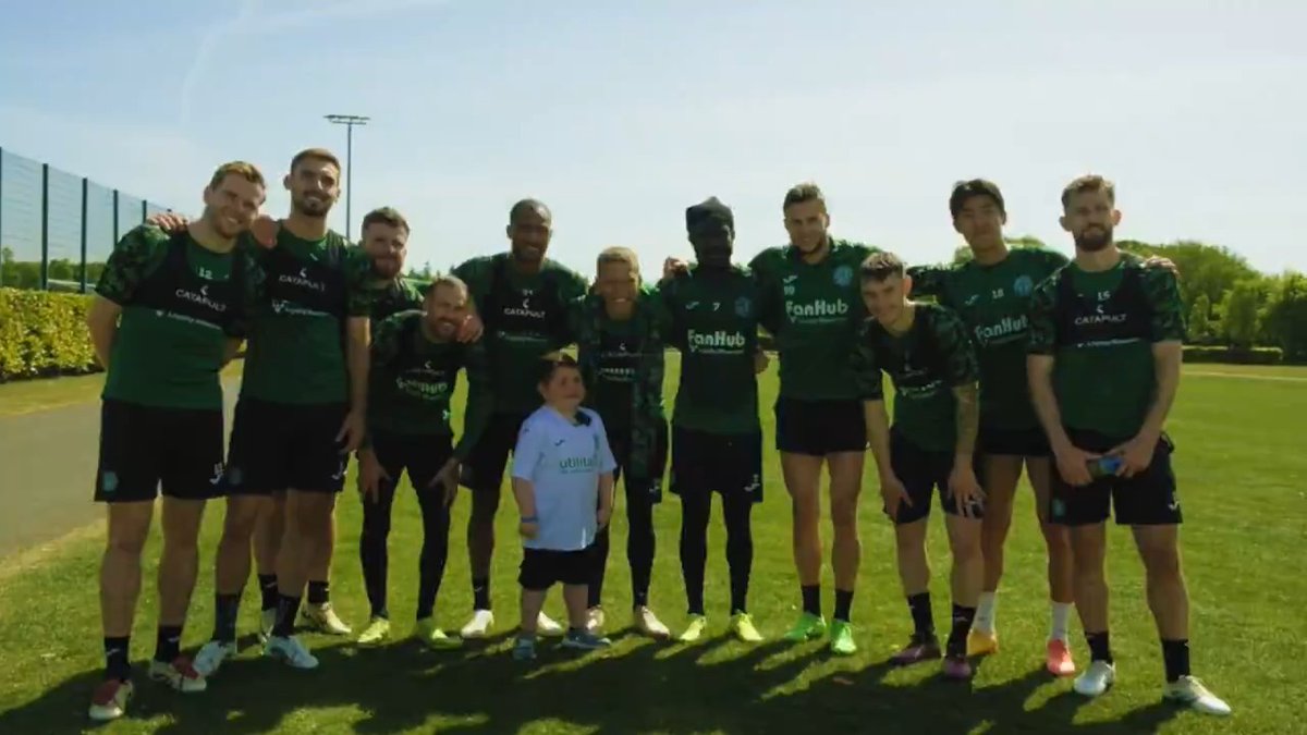 A day to remember for young Hibee Sam Millarโฆ ๐ Sam is eight years old and suffers from a rare condition called Duchenne muscular dystrophy. After hearing his story on the news last week, we invited him down to HTC to meet his heroes! ๐ฅฌ