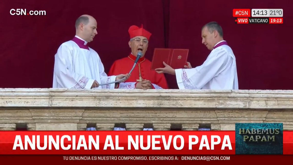 ⭕Robert Prevost, el primer Papa estadounidense y se llamará León XIV 📺 En vivo por #C5N y desde