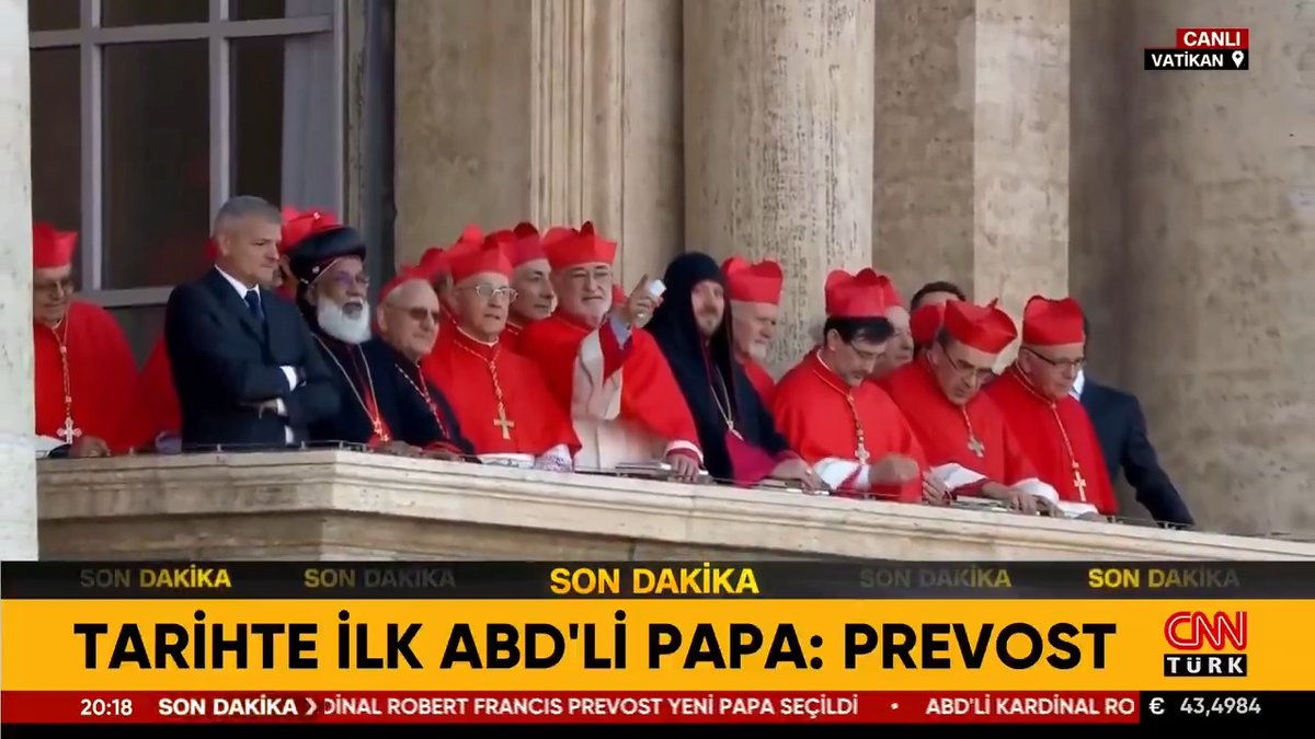 Tarihte ilk ABD'li Papa: Robert Prevost yeni Papa olarak seçildi.