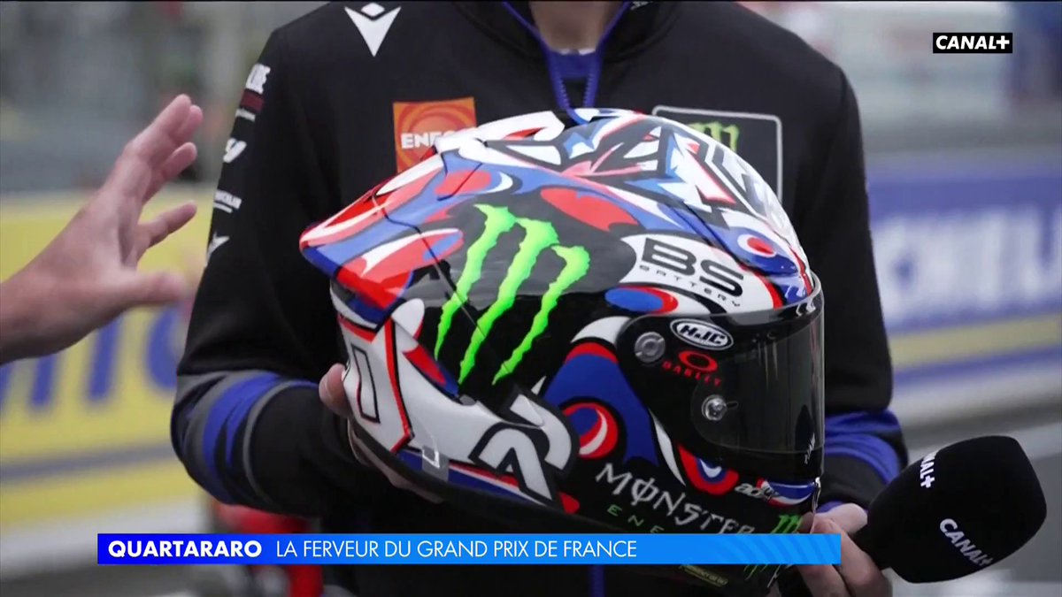 Fabio Quartararo présente son casque pour le week-end 😈🇫🇷 Un avis ? 👀 #FrenchGP | #MotoGP
