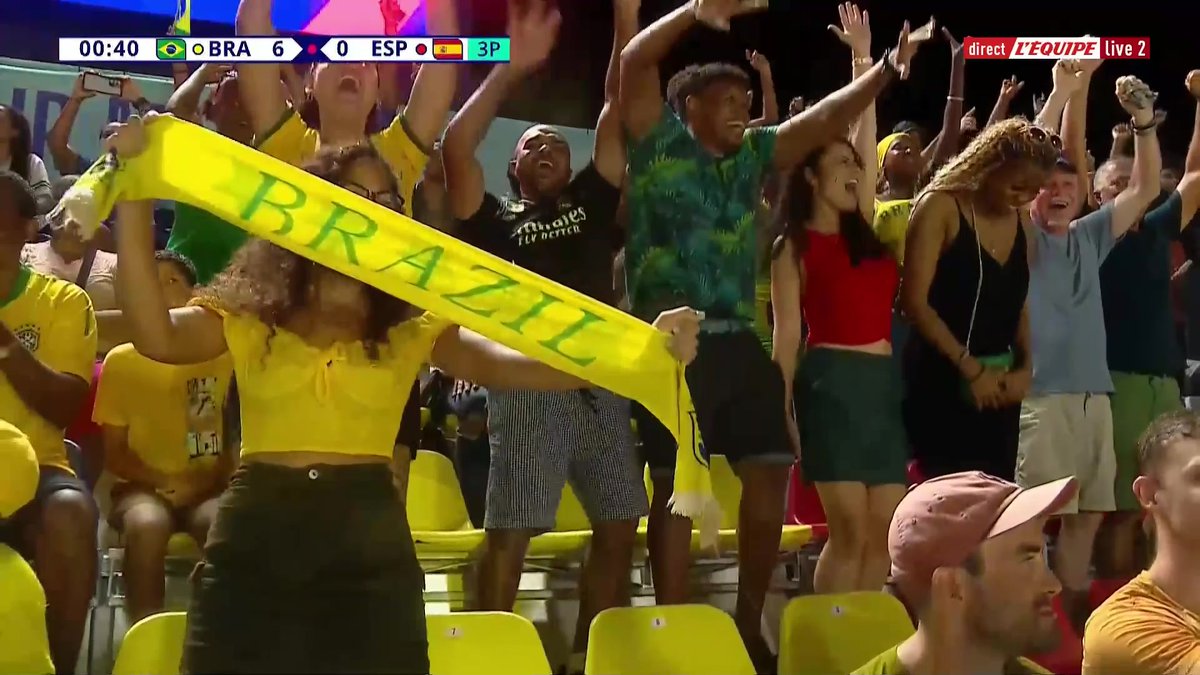 Le Brésil déroule face à l'Espagne (6-0) pour décrocher sa place en demi-finale de la Coupe du monde de beach soccer ! #lequipeFOOT