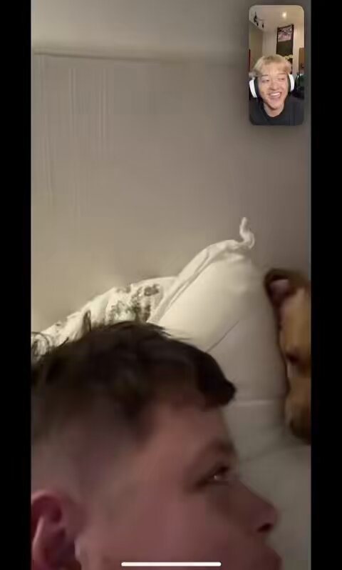 Sketch revealed his new girlfriend while on a FaceTime call
