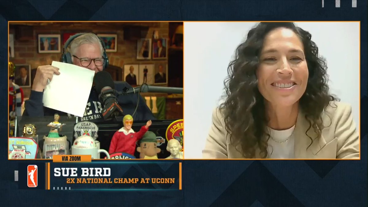 Sue Bird shares a hilarious story about her former Head Coach at #UConn Geno Auriemma