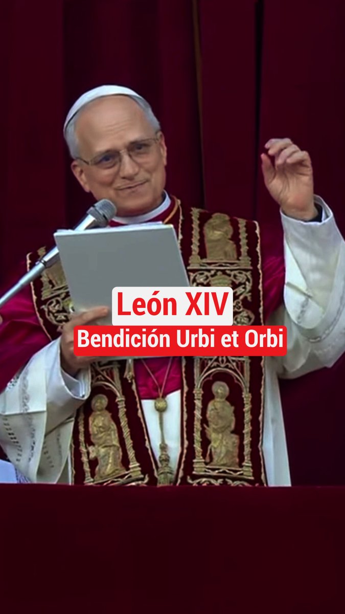 🇻🇦Así fue el primer mensaje del papa León XIV. #Papa #LeónXIV #RobertPrevost