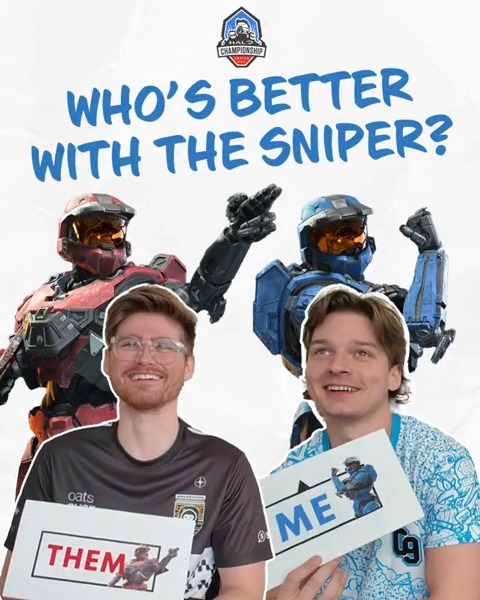 Tag your Halo duo and let us know which of you is better with the sniper 🎯👀