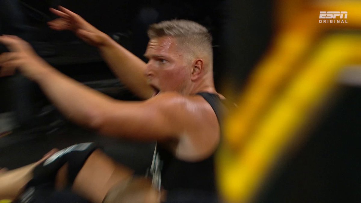 When Pat McAfee stepped inside the squared circle at NXT TakeOver: XXX 😤 Episode 7 of ‘Stephanie’s Places’ is streaming on ESPN+, Hulu and Disney+ 🚨