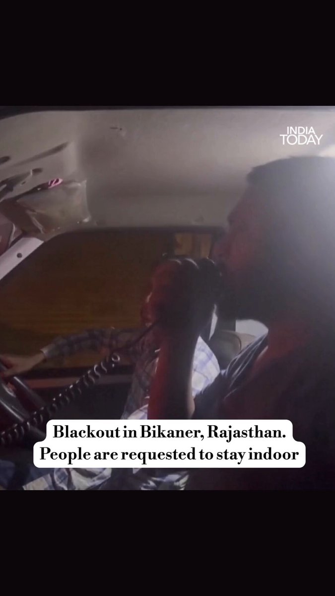 Blackout in Bikaner, Rajasthan. People are requested to stay indoor Video: Reuters #Rajasthan #Bikaner #ITReel