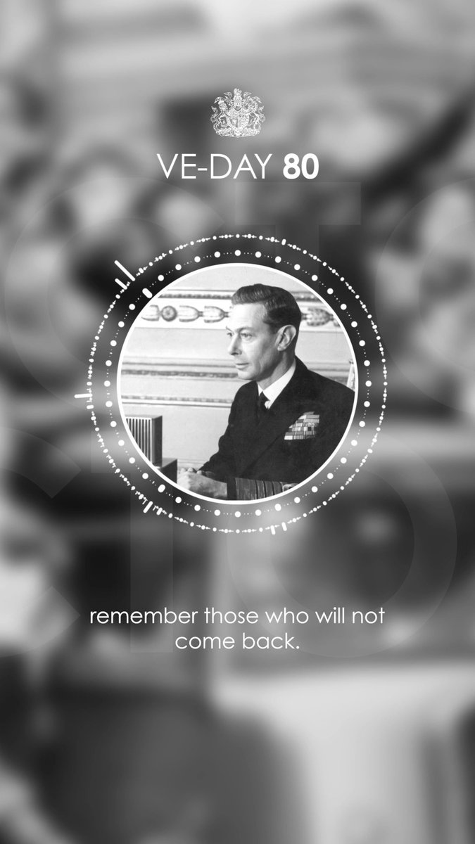 "Let us remember those who will not come back, their constancy and courage in battle, their sacrifice and endurance in the face of a merciless enemy: let us remember the men in all the Services and the women in all the Services who have laid down their lives"