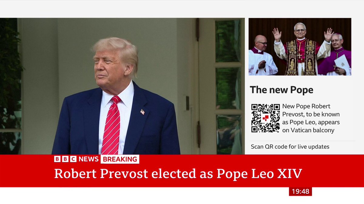 "To have the pope from the United States of America, that's a great honour" US President Donald Trump reacts to the new Pope Leo XIV