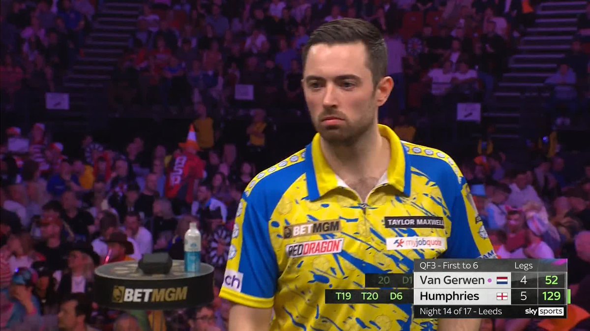 Luke Humphries beats MVG! 💥