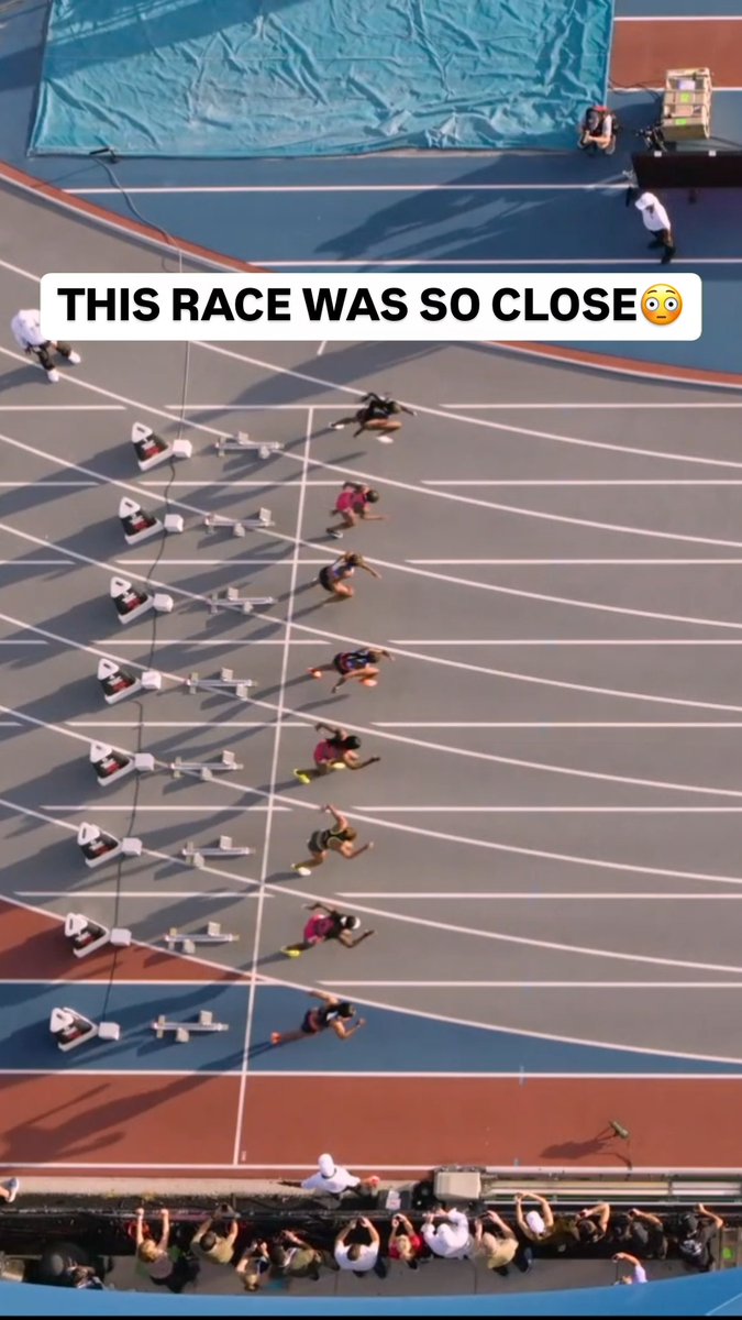 🇺🇸Melissa Jefferson-Wooden winning that 100m by just .04s over 🇺🇸Tamari Davis 👀