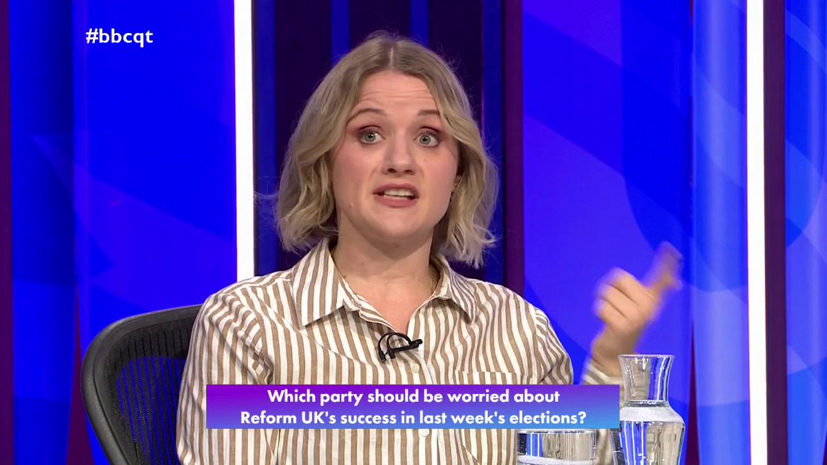“Not a single political party in the UK… are offering solutions to the issues that we face” Trade union leader Jo Grady says Labour have “moved further and further away” from the working class, but argues Reform UK offer “nothing for working people” #bbcqt