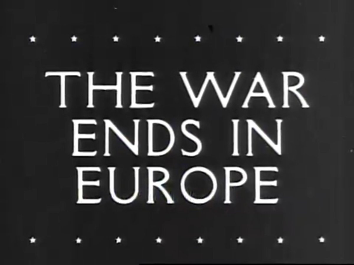 #OnThisDay 80 years ago, the world marked Nazi Germany's unconditional surrender and the end of the war in Europe. From Times Square in New York to Paris, France, millions took to the streets to celebrate. #VEDay 📽️: NARA