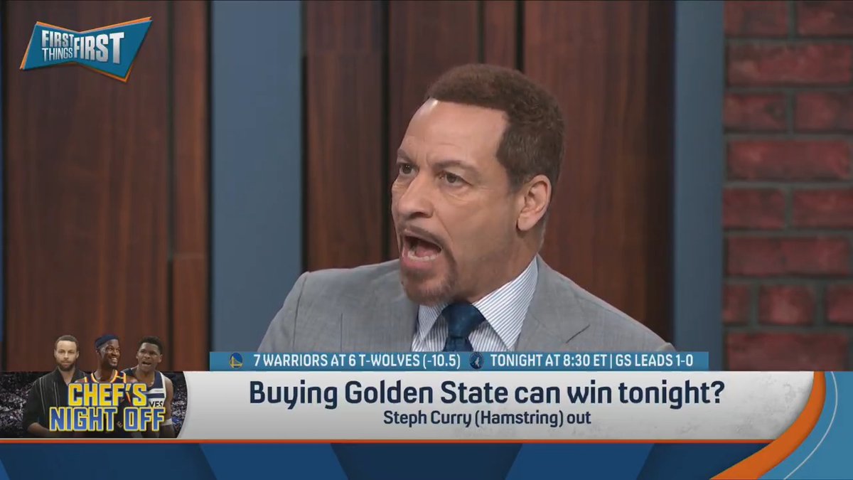 .Chris Broussard thinks there’s a 98% chance the T-Wolves win, 2% is reserved for Playoff Jimmy: “If Minnesota does not win this game, it says more about them than it does about the Warriors… This should not even get to Game 6.”