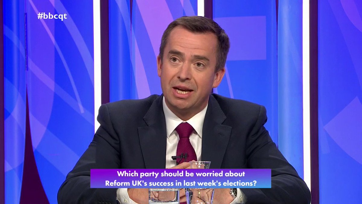 “On the doorstep, I didn’t get people who were angry, I got people who were deeply disappointed” Lib Dem Calum Miller says it is "no surprise" voters are turning to alternatives like Reform UK and the Lib Dems, as they have a “lack of trust” in the main parties #bbcqt