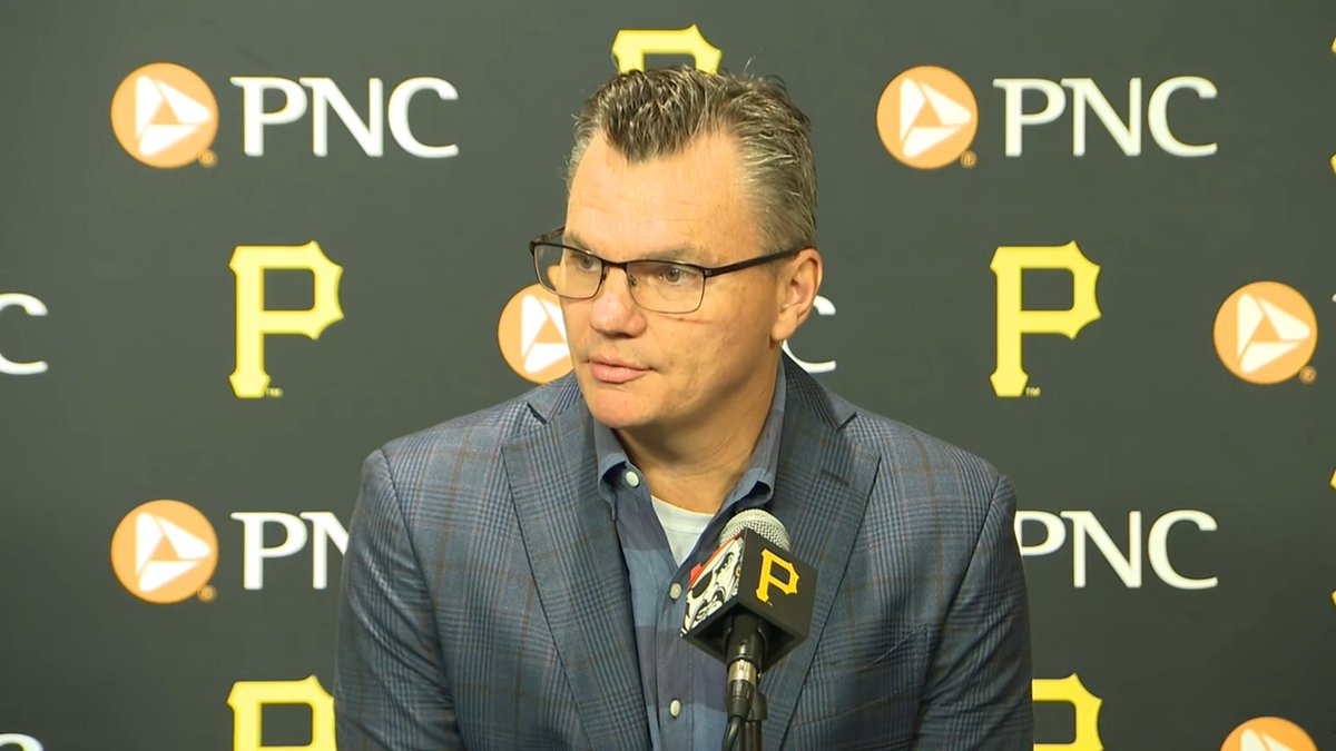 Pirates GM Ben Cherington addresses the media after relieving Derek Shelton of his duties.