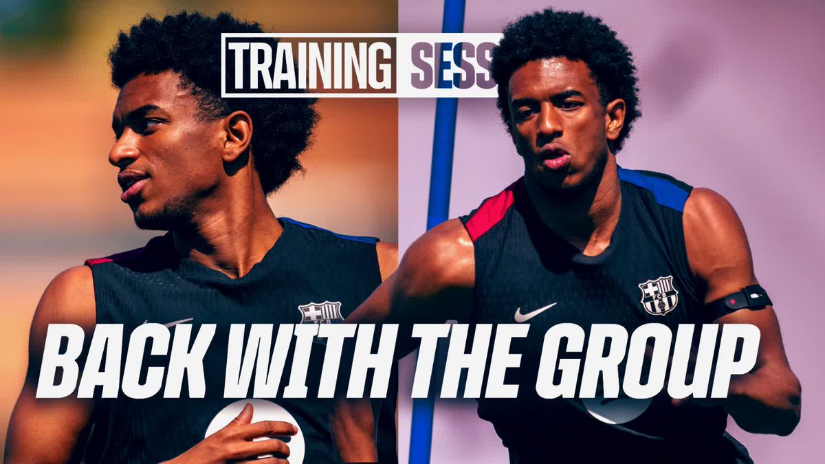 Balde is back with the group! 👀 🎥 The team welcomed him as they started preparations for el Clásico.