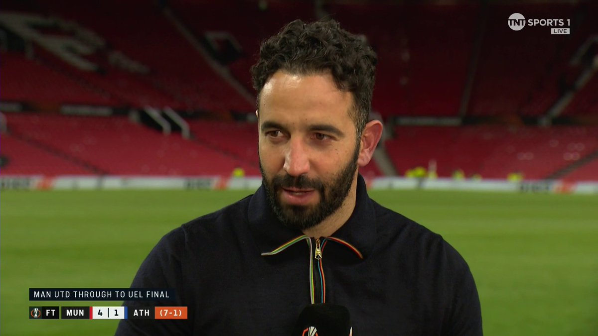 “It’s more important to give something to them, than to put in my sheet” Ruben Amorim is focused on winning a trophy for the Man United fans, rather than for his personal record 👏 🎙@JulesBreach | 📺 TNT Sports & discovery+ UK