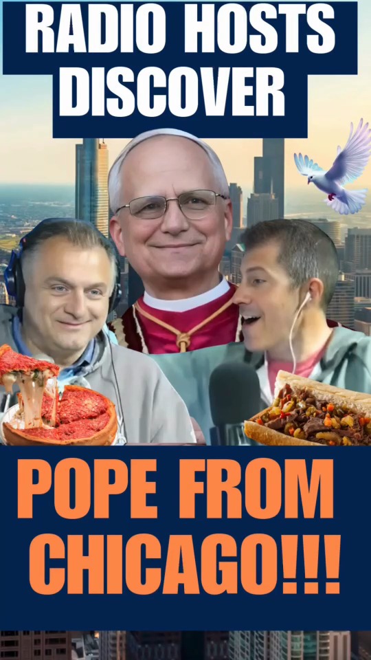 The Moment Two Chicago Sports Hosts Find out the New Pope is a Chicagoan: Brought to you by Samuel Adams Beer Carmen DeFalco .Jurko