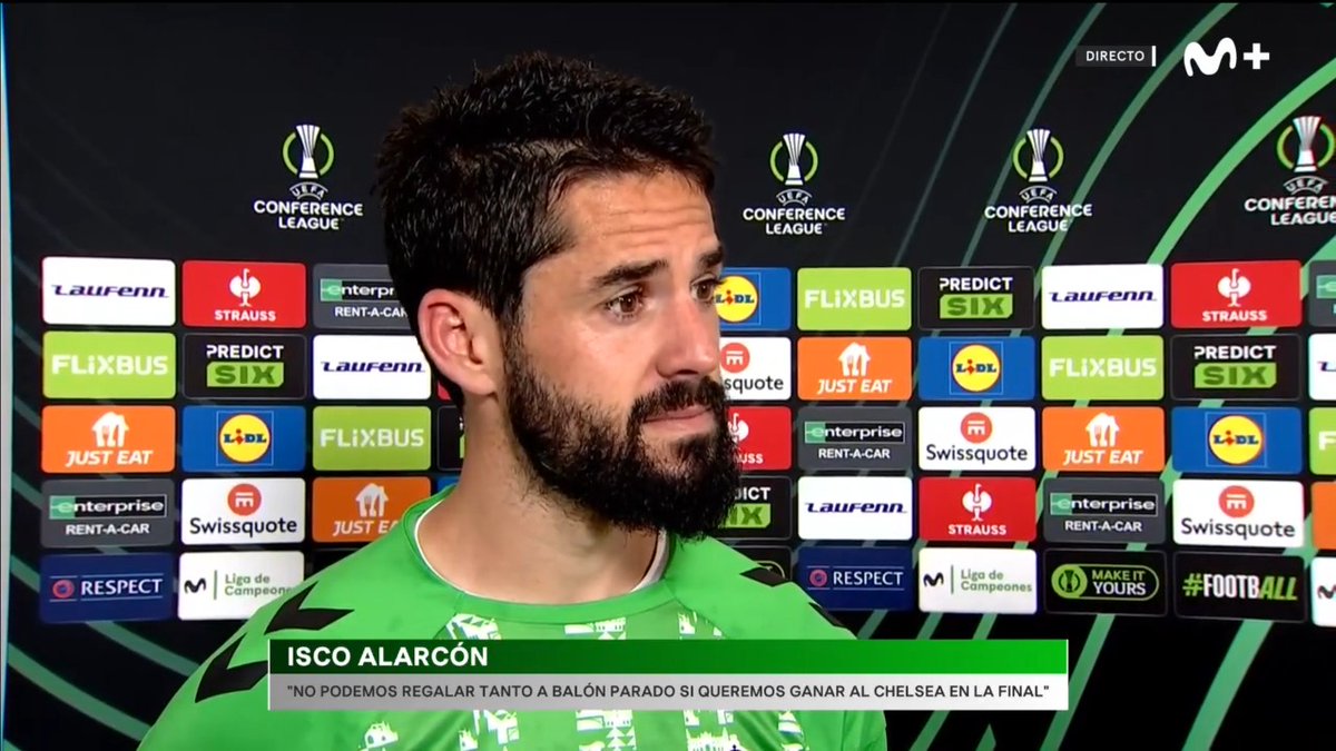 "Miedo en la final ninguno. Esta temporada hemos ganado al Real Madrid y le hemos competido de tú a tú al FC Barcelona", ISCO ALARCON. #UECL #LaCasaDelFútbol