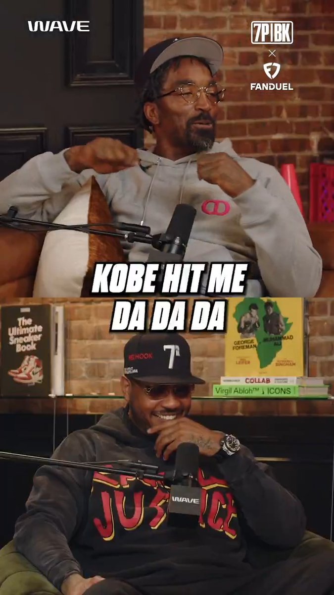 JR was COOKIN in China so bad that Kobe &amp; CP3 wanted him, but Melo wasn't going for that 😂 JR: "I was like 'Yo I think I'm about to go to the Clippers or the Lakers ... He's [Melo] like 'Damn dog you gon' do me like that?"