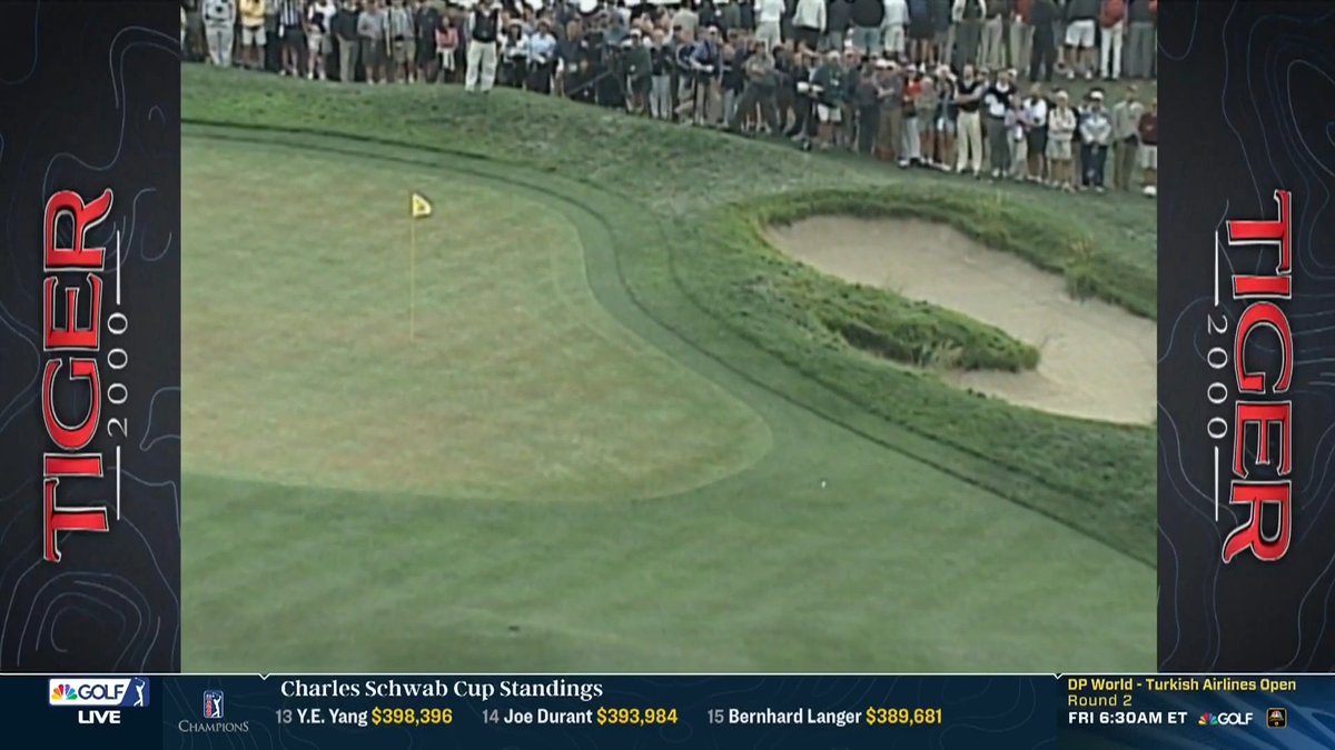 Johnson Wagner (Johnson Wagner) tries to emulate Tiger Woods' approach on Pebble No. 6 from his signature 2000 U.S. Open win. 🎯🌊