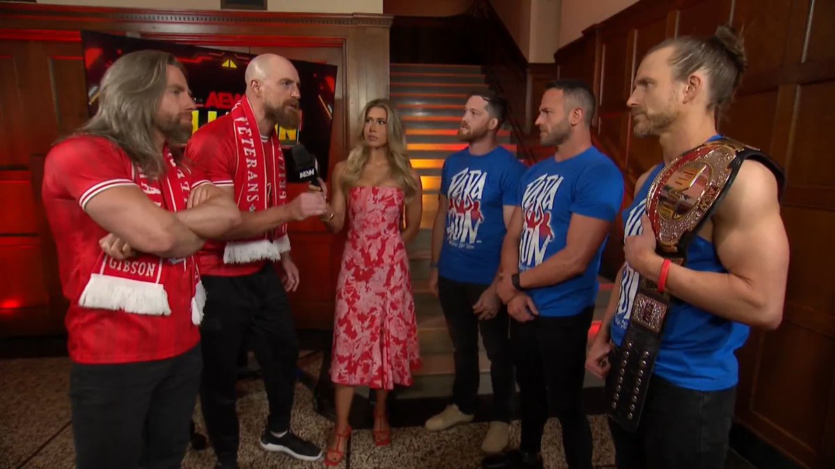GRIT YOUR TEETH! The Grizzled Young Veterans confront The Paragon! Watch #AEWCollision on TBS &amp; MAX Kyle O'Reilly | Adam Cole | Roderick Strong | Zack Gibson | 𝐉𝐚𝐦𝐞𝐬 𝐃𝐫𝐚𝐤𝐞