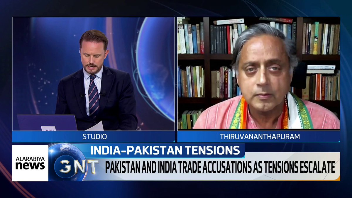 Indian Member of Parliament for Lok Sabha Shashi Tharoor says #India’s “Operation Sindoor” is a powerful name that evokes the grief of a newly widowed bride—turning a symbol of marriage into a reminder of bloodshed and loss. #Pakistan #GNT