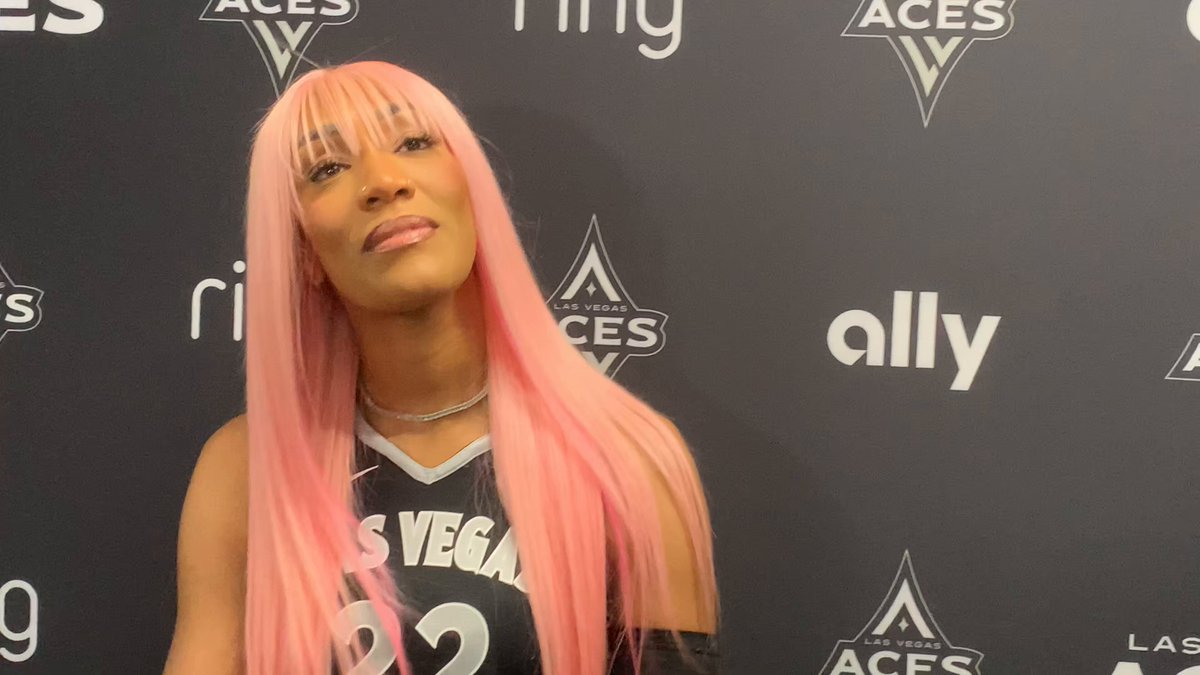 "It was tons of fun getting her involved and seeing her vision. Also, putting me in it, because I'm no actress. The young girl I was playing pattycake with was amazing - she was directing me through it all." A’ja Wilson shares her experience collaborating with Malia Obama on a Nike commercial. 🎥: Mike Dixon | #ALLINLV