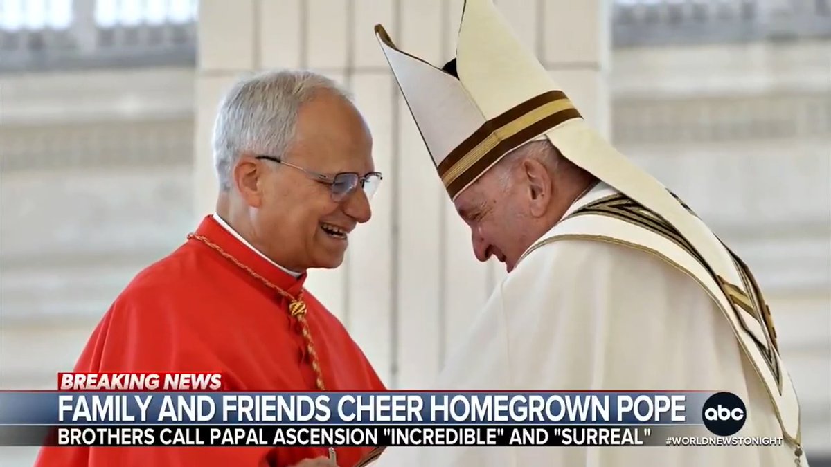 From the Vatican, Terry Moran 🇺🇸 reports on the reactions back home from Pope Leo's brothers about his childhood in Chicago, his missionary work and why the family said they expect him speak his mind on thorny issues like immigration.