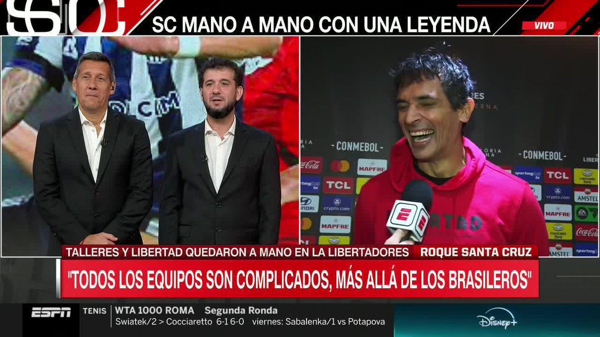 🇵🇾🎓 Roque Santa Cruz admitió ser HINCHA DE RACING y confesó que estuvo en la final de la Copa Sudamericana: “Fue mi primer partido, no quería ser mufa”.