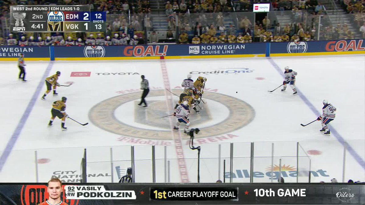 Oilers take the lead on Podkolzin’s snipe 🎯