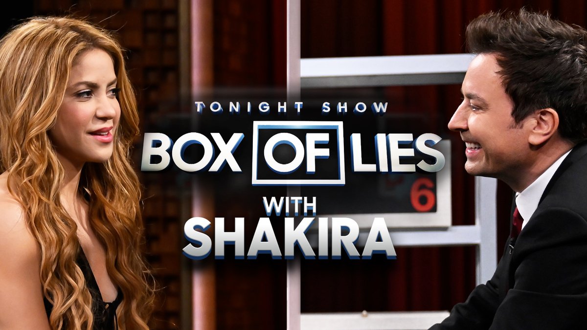 .Shakira & Jimmy go head-to-head in Box of Lies! #ShakiraOnFallon #FallonTonight