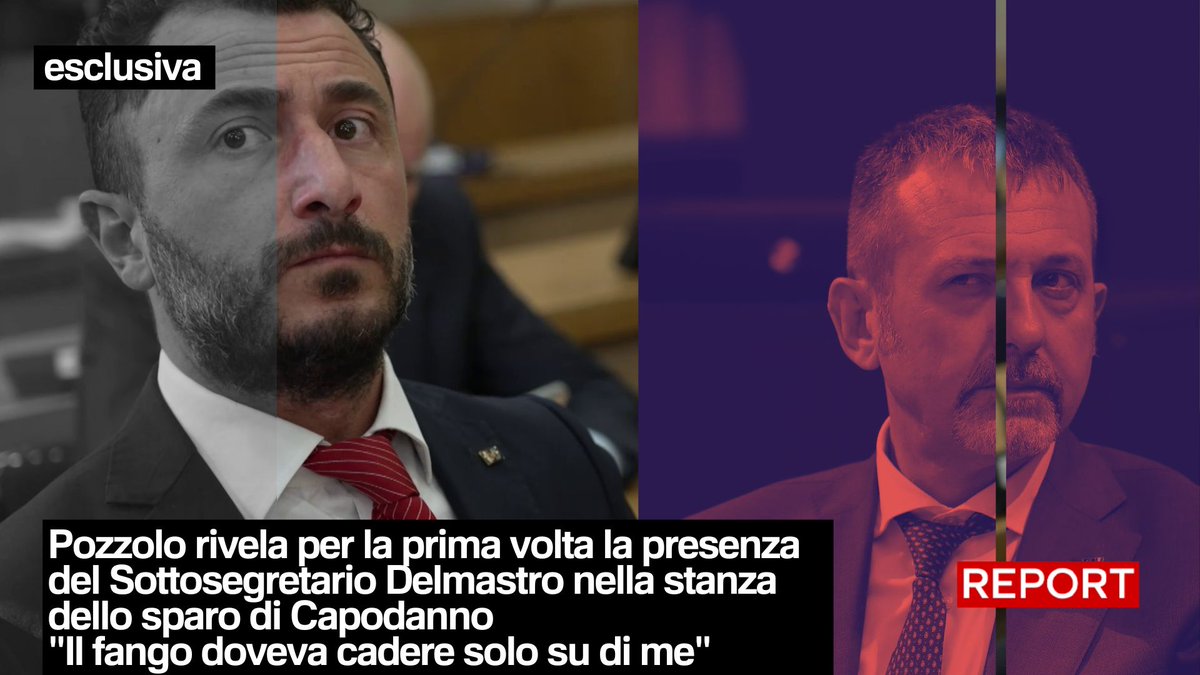 Sullo sparo di Capodanno il Sottosegretario Delmastro ha testimoniato che non era presente e di non poter dire nulla sulla dinamica dell'incidente. A smentire la sua versione, per la prima volta, è proprio l'Onorevole Pozzolo. Ne parliamo a #Report domenica dalle 20.30 su #Rai3