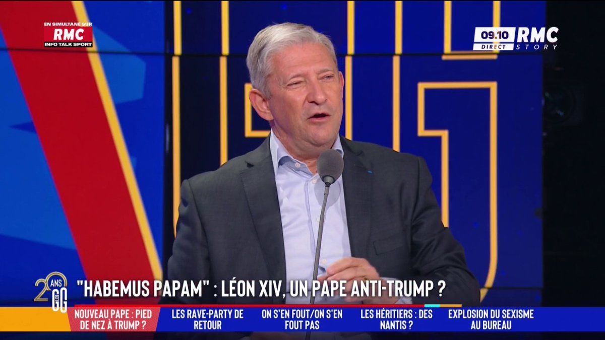 ⛪️ Habemus Papam ! Léon XIV, un pape anti-Trump ? 🗣️ Emmanuel de Villiers : "Le premier miracle du pape, c'est qu'il a volé la vedette à Macron qui faisait son discours." #GGRMC