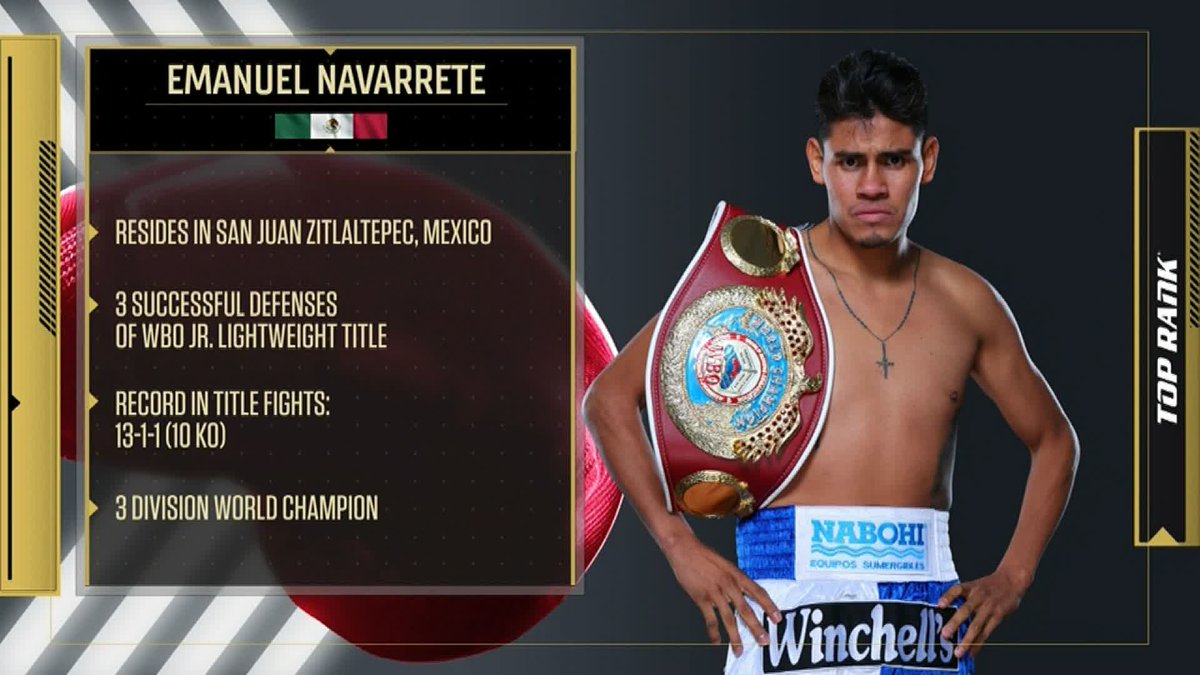 "We want it to be a good fight." 🥊 Emanuel Navarrete on what fans can expect this weekend from his fight against Charly Suarez 💬