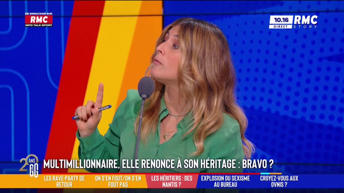 💰 Multimillionnaire, elle renonce à son héritage 🗣️ Coup de gueule de Flora Ghebali : "Il y a une sécession des riches qui vivent en marge, qui vont dans des services privés, des écoles privées. Quand il y a plus de profs et plus de soignants... ce n'est pas normal." #GGRMC