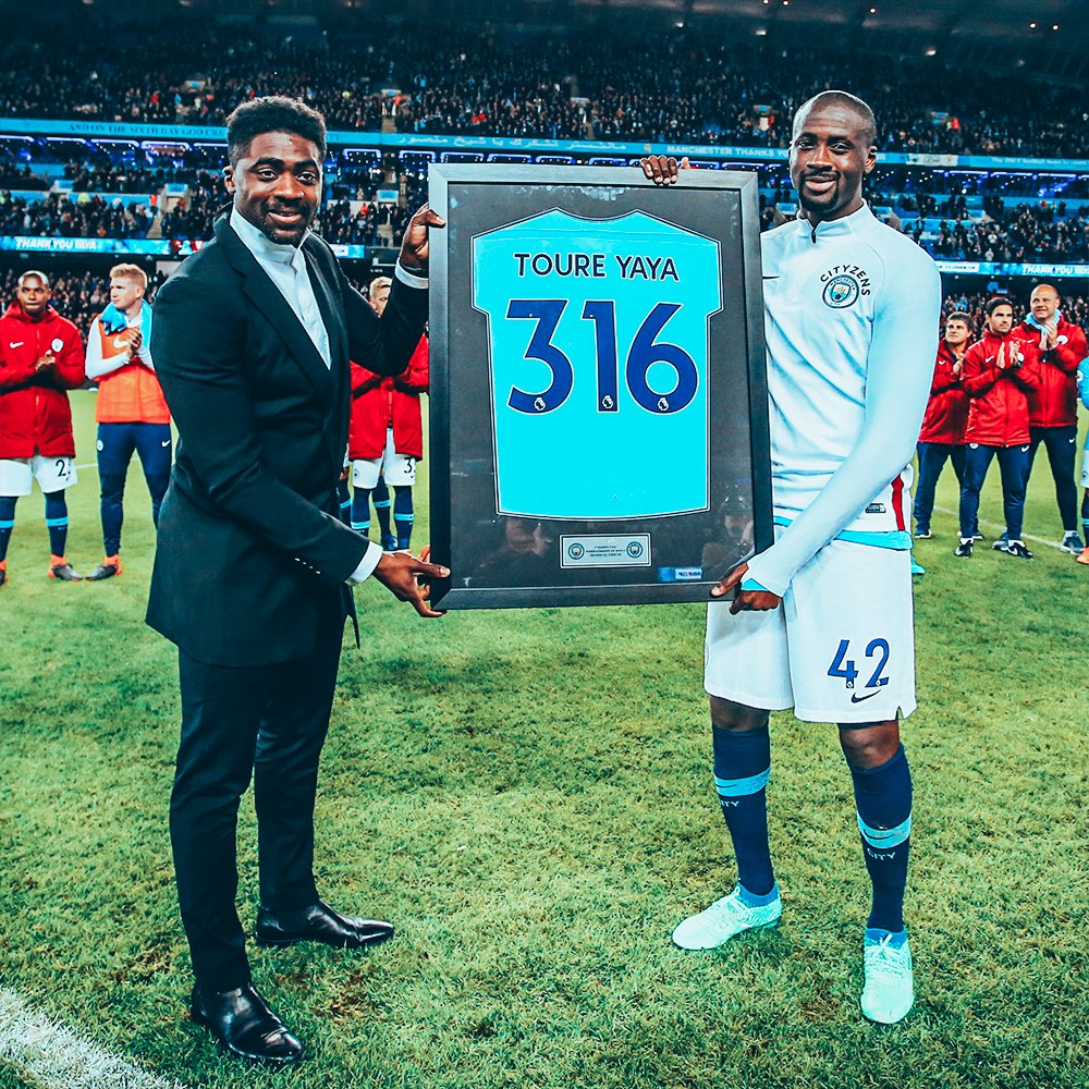 #OnThisDay in 2018, we said farewell to a legend! 🩵 Let us know your favourite Yaya Touré moment! ⤵️